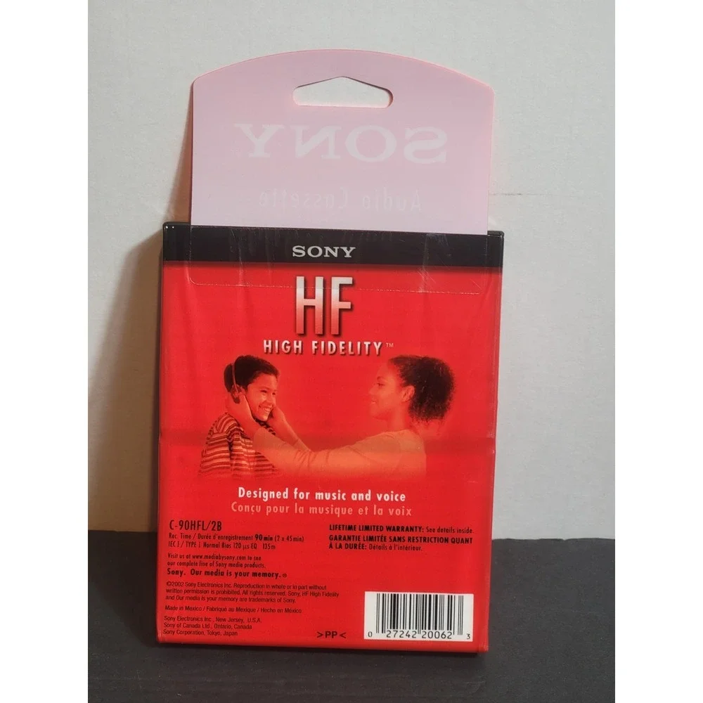 Sony High Fidelity HF 60 Minute 2 Pack Blank Audio Cassette Tape New Sealed